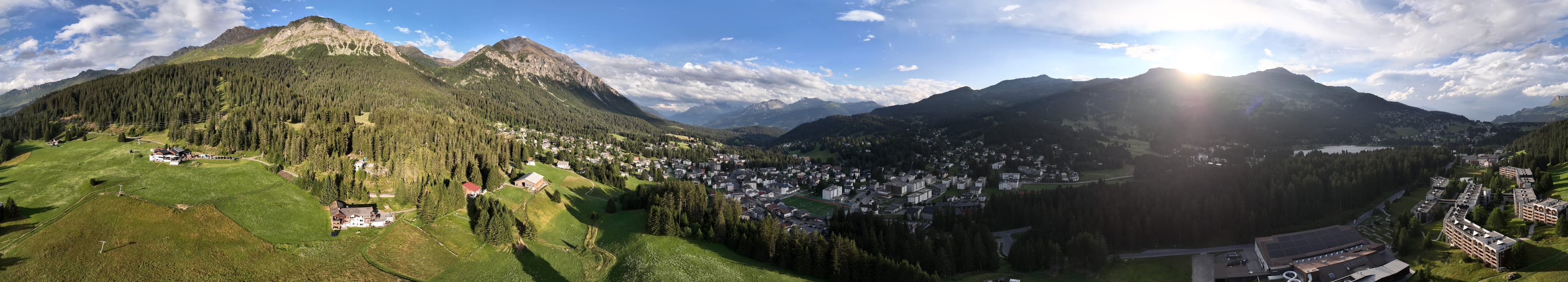 Panorama over Lenzerheide